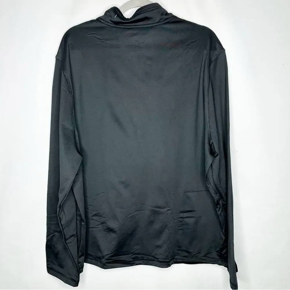 TRUE RELIGION Men's Black 1/4 Zip Pullover NWT in XL